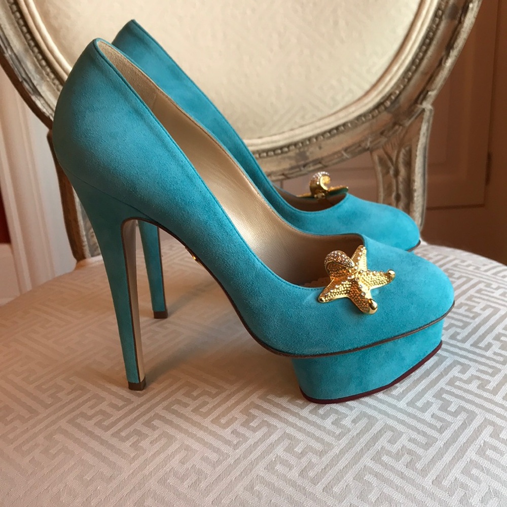 Charlotte Olympia suede pumps - Picture 3 of 5